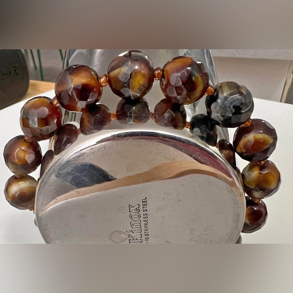 Eye of the Tiger semiprecious stone used as amulet-protection EUC - Picture 2 of 3